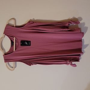 Adrianna Papell shoulder tie sleeve top